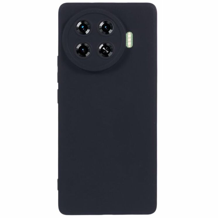 Силиконовый (TPU) чехол Deexe Matte Case для TECNO Spark 20 Pro+ - Black: фото 1 из 6