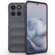 Силиконовый (TPU) чехол Deexe Terra Case для Motorola Edge 70 Fusion - Dark Grey (409512DH)