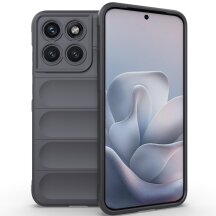 Силиконовый (TPU) чехол Deexe Terra Case для Motorola Edge 70 Fusion - Dark Grey: фото 1 из 5