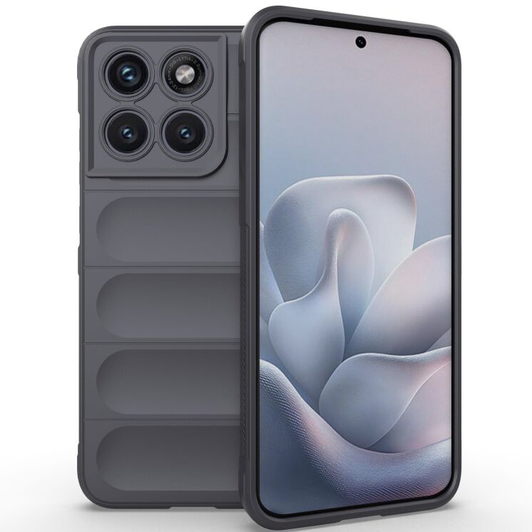 Силиконовый (TPU) чехол Deexe Terra Case для Motorola Edge 70 Fusion - Dark Grey: фото 1 из 5