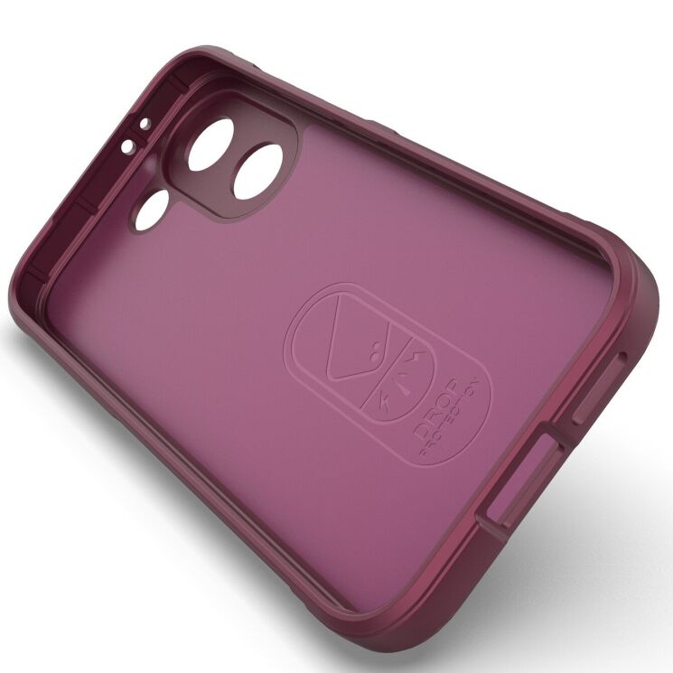 Силиконовый (TPU) чехол Deexe Terra Case для Xiaomi Poco X8 Pro - Wine Red: фото 3 из 6