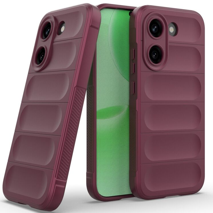 Силиконовый (TPU) чехол Deexe Terra Case для Xiaomi Poco X8 Pro - Wine Red: фото 2 из 6