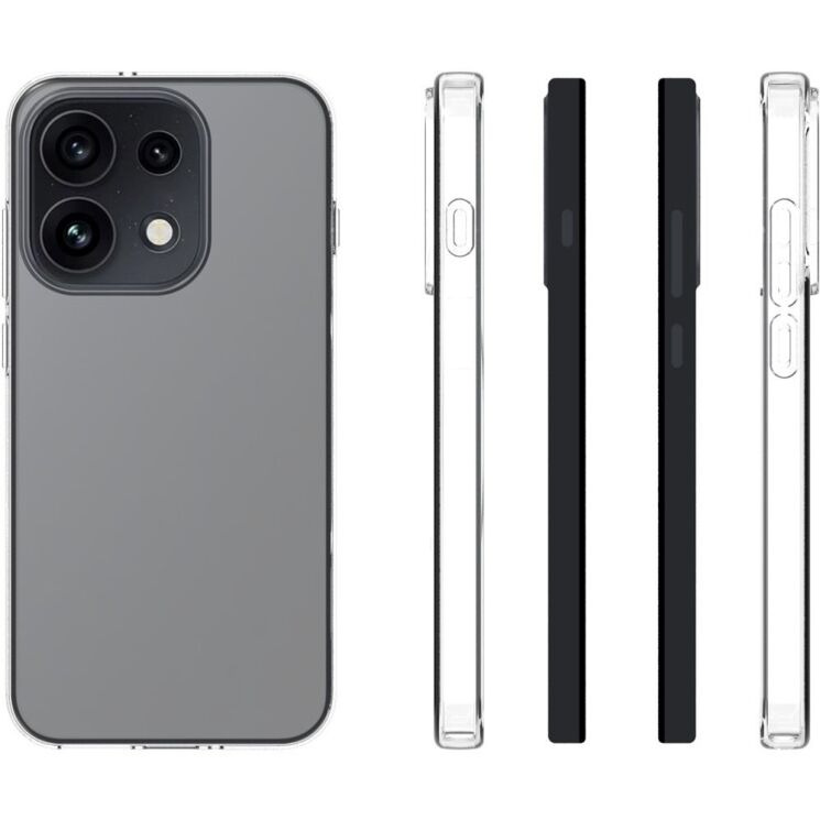 Силиконовый (TPU) чехол Deexe UltraThin для OPPO Reno 16 - Transparent (413204T) Силиконовый (TPU) чехол Deexe UltraThin для OPPO Reno 16 - Transparent: фото 5 из 5