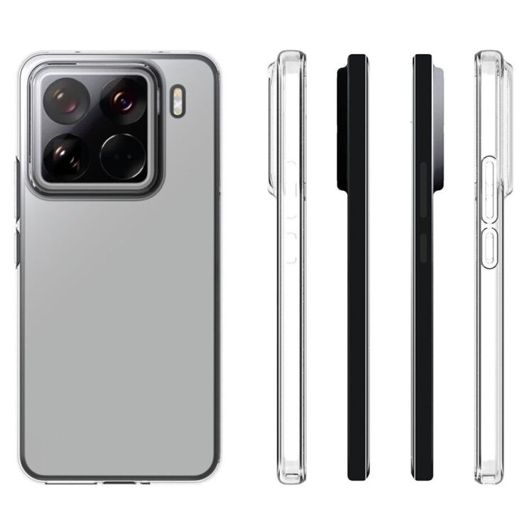 Силиконовый (TPU) чехол Deexe UltraThin для Xiaomi 15 Pro - Black: фото 5 из 5