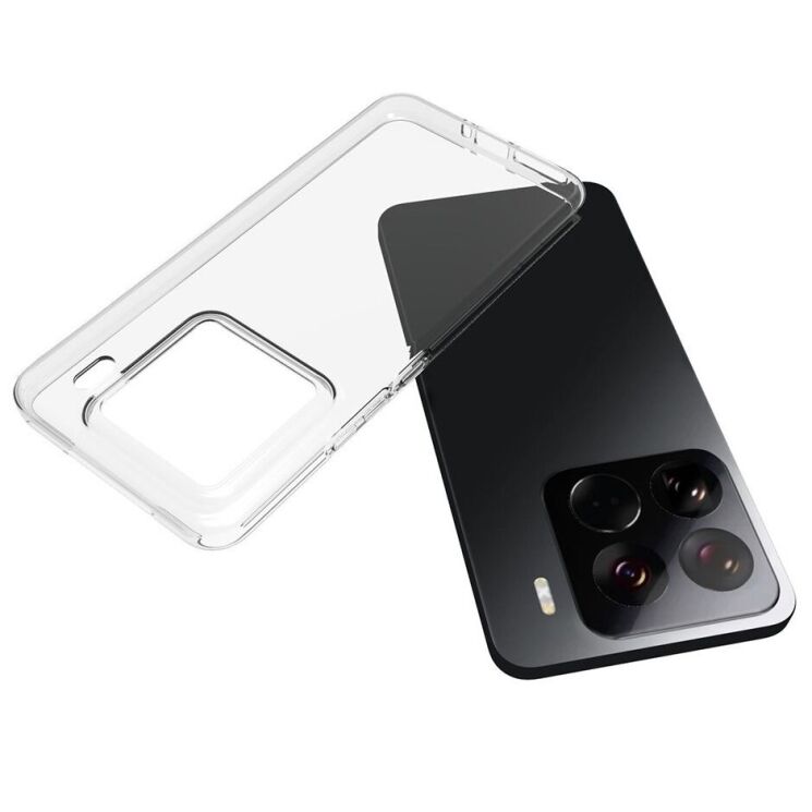 Силиконовый (TPU) чехол Deexe UltraThin для Xiaomi 15 Pro - Black: фото 4 из 5