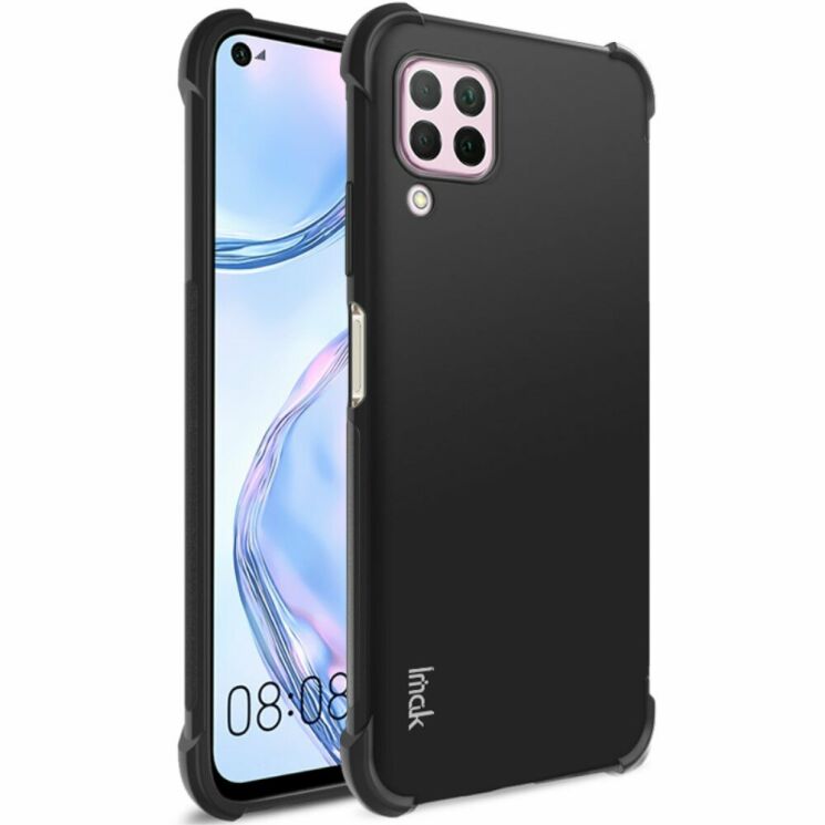 Силиконовый (TPU) чехол IMAK Airbag Case для Huawei P40 Lite - Metal Black: фото 1 из 11