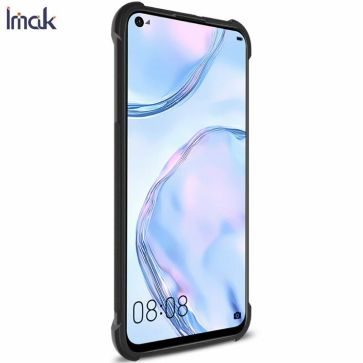 Силиконовый (TPU) чехол IMAK Airbag Case для Huawei P40 Lite - Metal Black: фото 3 из 11