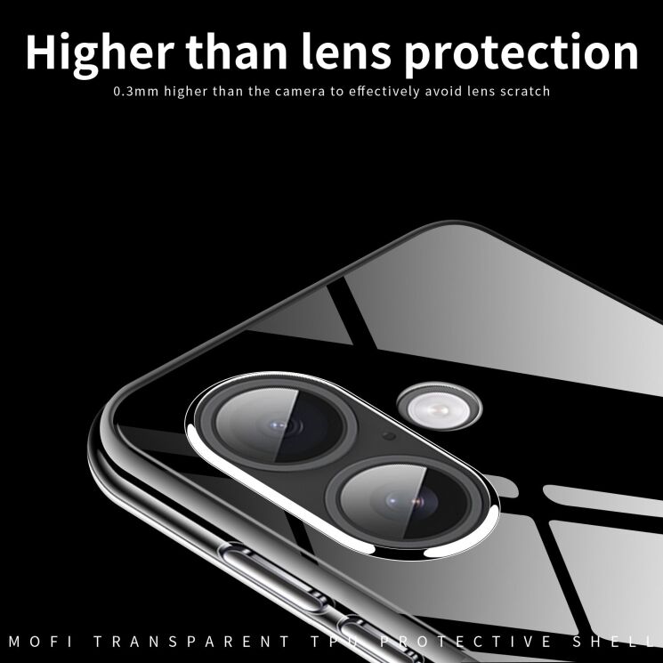 Силіконовий (TPU) чохол MOFI Thin Guard для Apple iPhone 17 - Transparent: фото 4 з 10