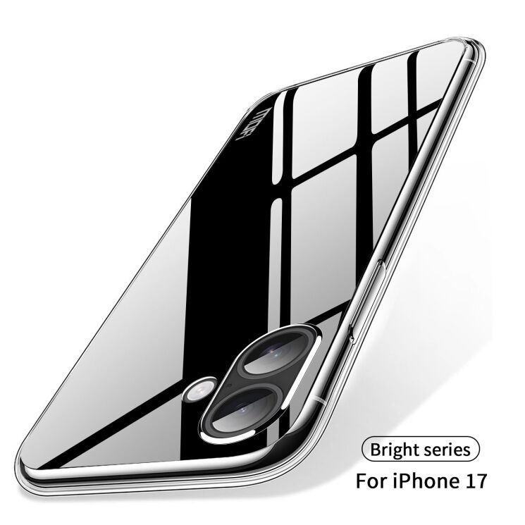 Силіконовий (TPU) чохол MOFI Thin Guard для Apple iPhone 17 - Transparent: фото 9 з 10