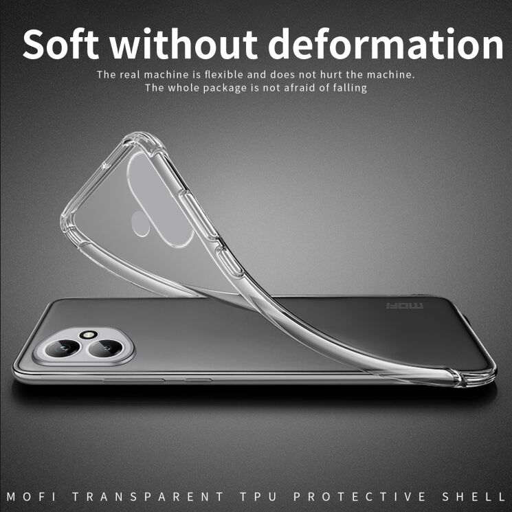 Силіконовий (TPU) чохол MOFI Thin Guard для Apple iPhone 17 - Transparent: фото 3 з 10