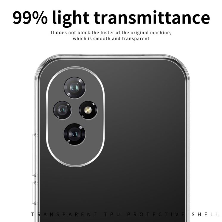 Силиконовый (TPU) чехол MOFI Thin Guard для Honor 200 - Transparent: фото 7 из 11