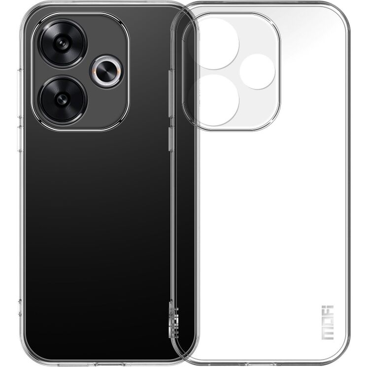 Силиконовый (TPU) чехол MOFI Thin Guard для Xiaomi Redmi Note 17 Pro - Transparent: фото 1 из 9