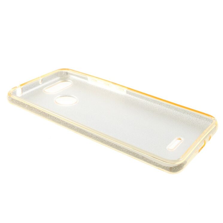 Силиконовый (TPU) чехол UniCase Glitter Cover для Xiaomi Redmi 6 - Gold: фото 3 из 4