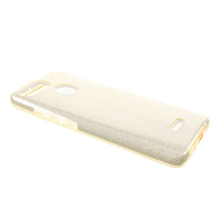 Силиконовый (TPU) чехол UniCase Glitter Cover для Xiaomi Redmi 6 - Gold: фото 2 из 4