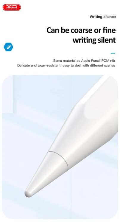 Стилус XO ST-03 Active Magnetic Capacitive Pen - White: фото 3 из 6