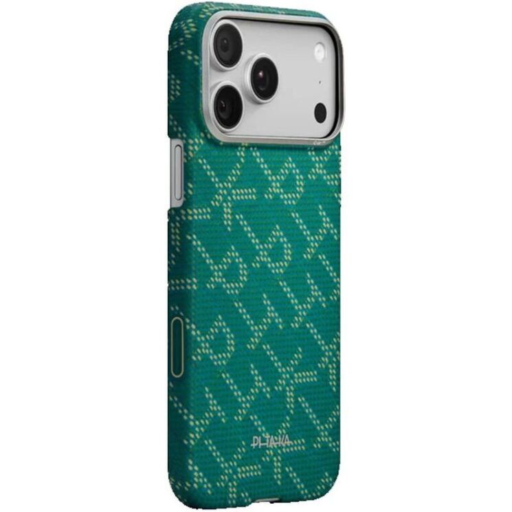 Ультратонкий чехол Pitaka Ultra-Slim Case для iPhone 17 Pro Max (KI1701PTKP) - Green / Gold: фото 2 из 11