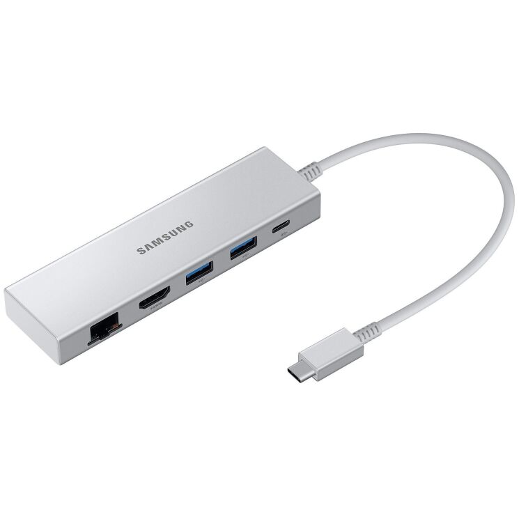 USB HUB Samsung Multiport Adapter (Type-C + 2USB + HDMI + RJ45) EE-P5400USEGEU - Silver: фото 3 з 3