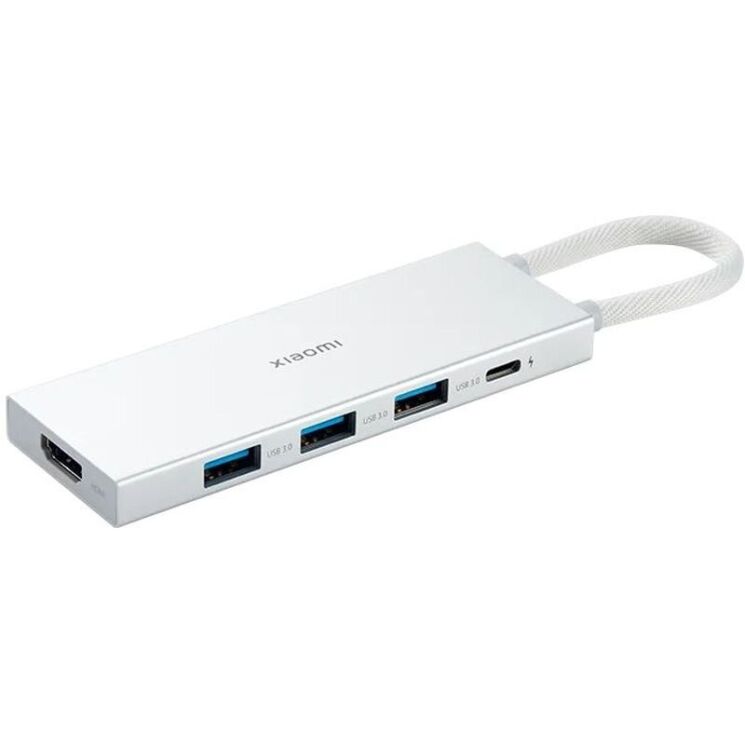 USB HUB Xiaomi 5 in 1 (Type-C to 3USB+Type-C+HDMI) BHR8804GL - White: фото 1 з 13