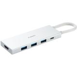 USB HUB Xiaomi 5 in 1 (Type-C to 3USB+Type-C+HDMI) BHR8804GL - White: фото 1 из 13