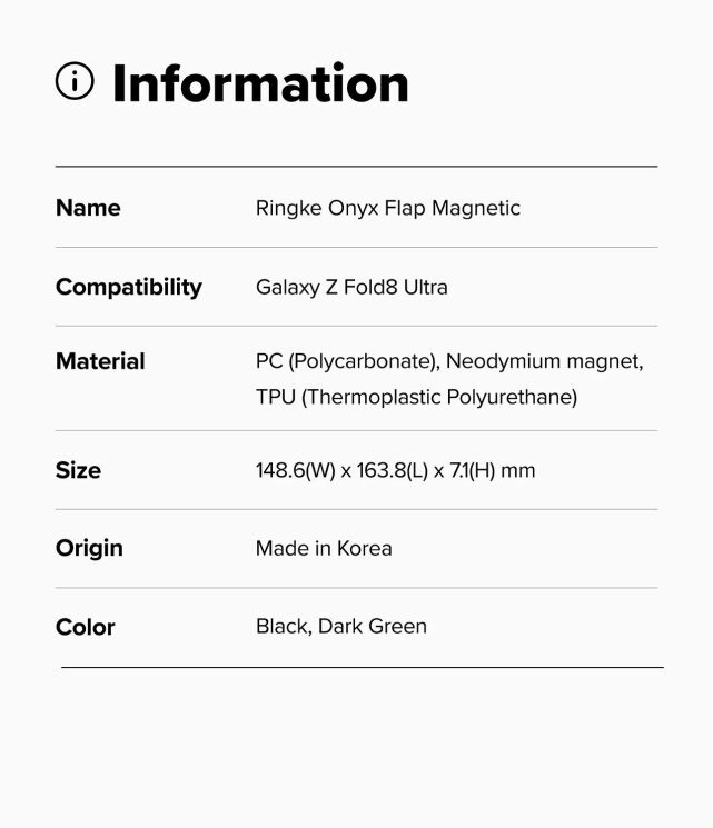 Защитный чехол Ringke Onyx Flap Magnetic для Samsung Galaxy Fold 8 Ultra (8800380460454) - Black (424107B) Защитный чехол Ringke Onyx Flap Magnetic для Samsung Galaxy Fold 8 Ultra (8800380460454) - Black: фото 24 из 24