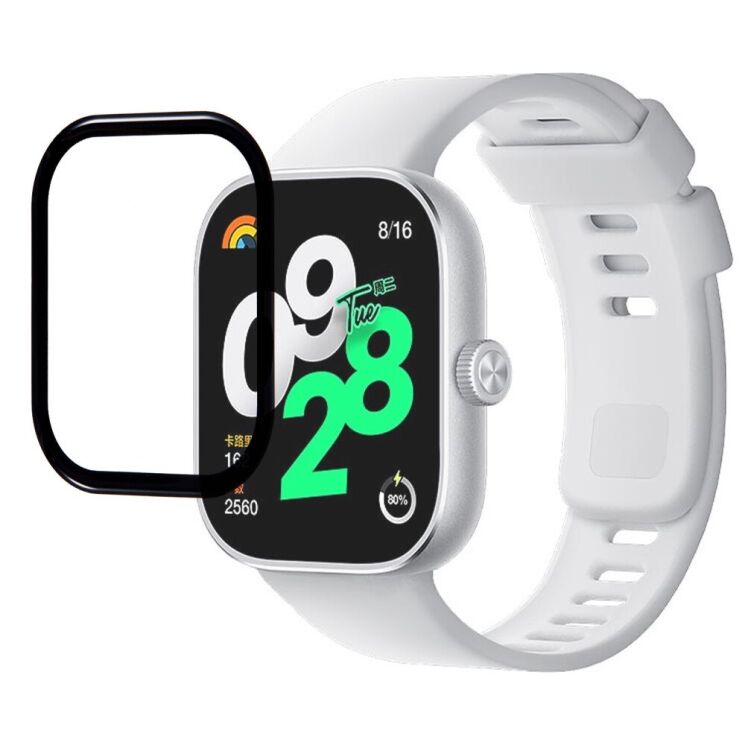 Защитная пленка Deexe 3D Film для Xiaomi Redmi Watch 4 - Black: фото 1 из 6