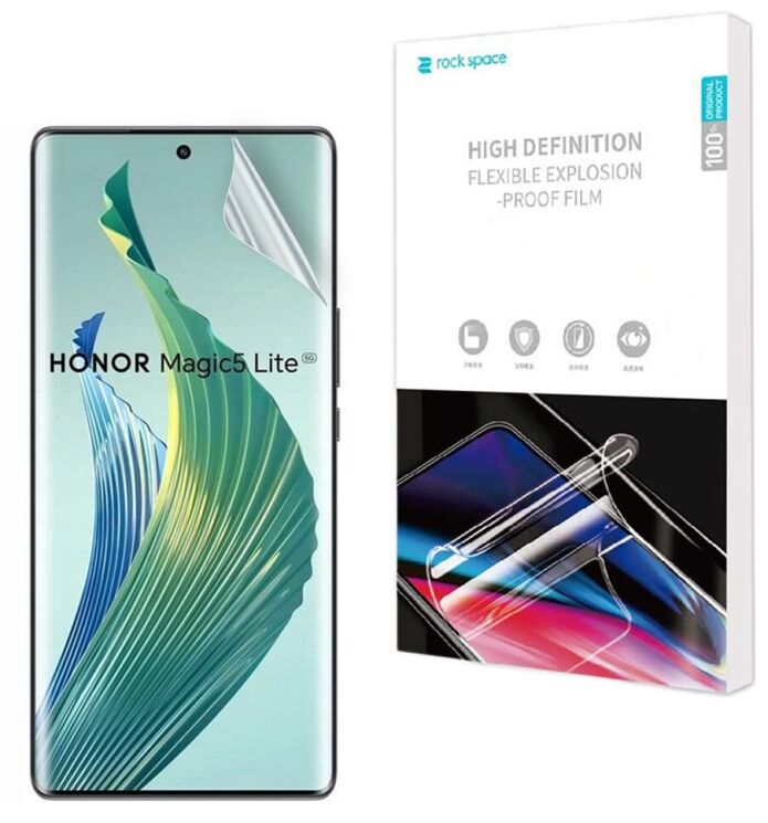 Защитная пленка на экран RockSpace Explosion-Proof SuperClear для Honor Magic 5 Lite: фото 1 из 10