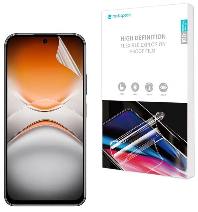 Захисна плівка на екран RockSpace Explosion-Proof SuperClear для TECNO Pova 8 (432305) Захисна плівка на екран RockSpace Explosion-Proof SuperClear для TECNO Pova 8: фото 1 з 10