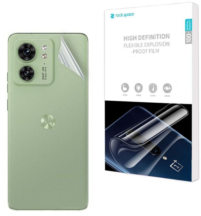 Защитная пленка на заднюю панель RockSpace Explosion-Proof SuperClear для Motorola Edge 40: фото 1 из 9