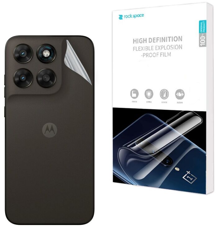 Защитная пленка на заднюю панель RockSpace Explosion-Proof SuperClear для Motorola Moto G77 (406806) Защитная пленка на заднюю панель RockSpace Explosion-Proof SuperClear для Motorola Moto G77: фото 1 из 9