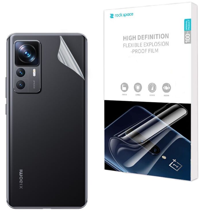 Захисна плівка на задню панель RockSpace Explosion-Proof SuperClear для Xiaomi 12T / 12T Pro: фото 1 з 9