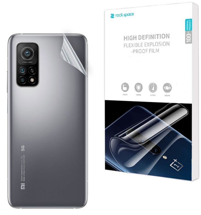 Защитная пленка на заднюю панель RockSpace Explosion-Proof SuperClear для Xiaomi Mi 10T / Mi 10T Pro: фото 1 из 10