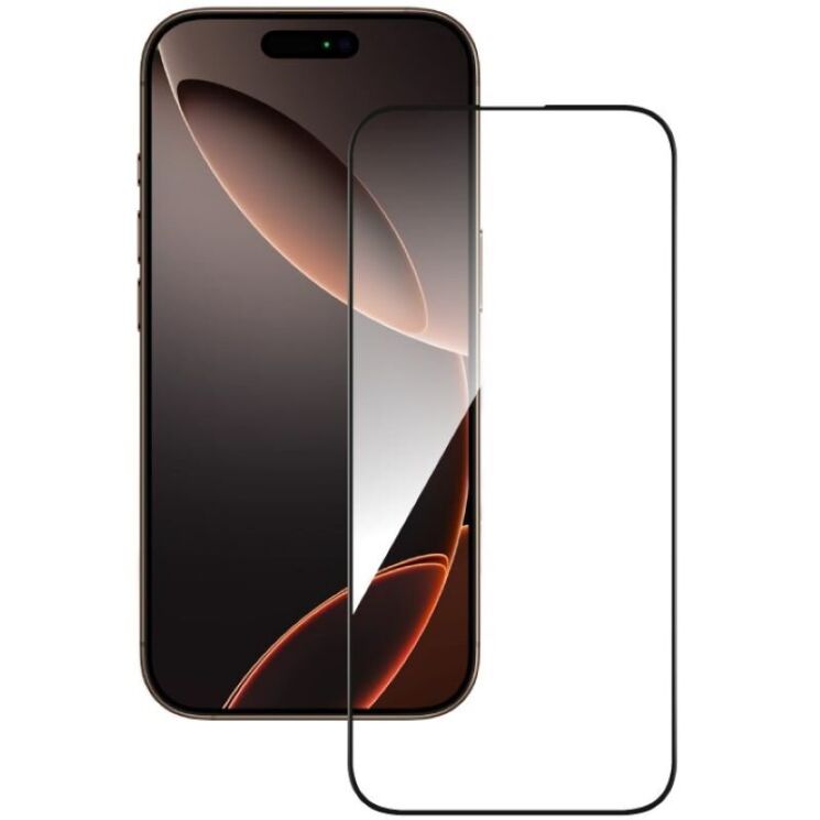 Защитное стекло ACCLAB Full Glue для Apple iPhone 16 Pro - Black: фото 2 из 7
