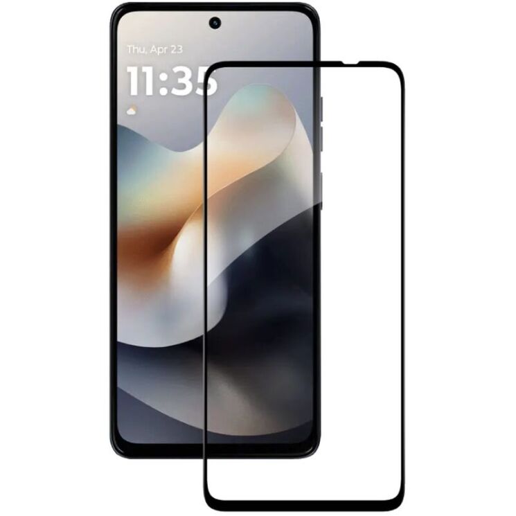 Защитное стекло ACCLAB Full Glue для Motorola Moto G57 Power - Black: фото 2 из 7