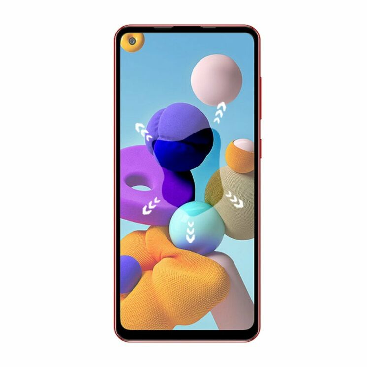Защитное стекло AMORUS Full Glue Tempered Glass для Samsung Galaxy A21s (A217) - Black: фото 5 из 8