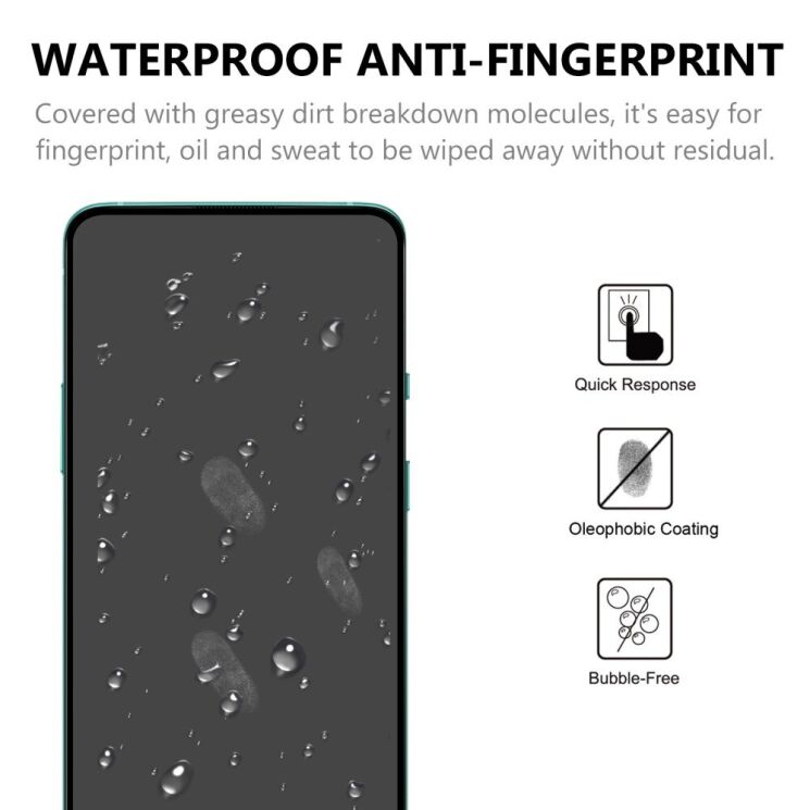 Защитное стекло Deexe Full Glue Coverage для Samsung Galaxy M51 (M515) - Black: фото 4 из 6