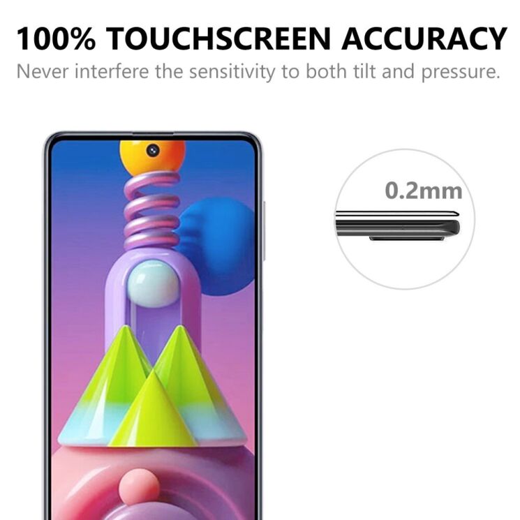 Защитное стекло Deexe Full Glue Coverage для Samsung Galaxy M51 (M515) - Black: фото 6 из 6