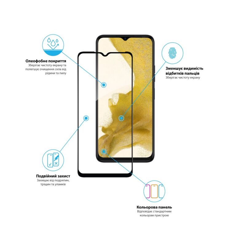 Защитное стекло Global Full Glue для TECNO Spark 10 - Black: фото 4 из 4
