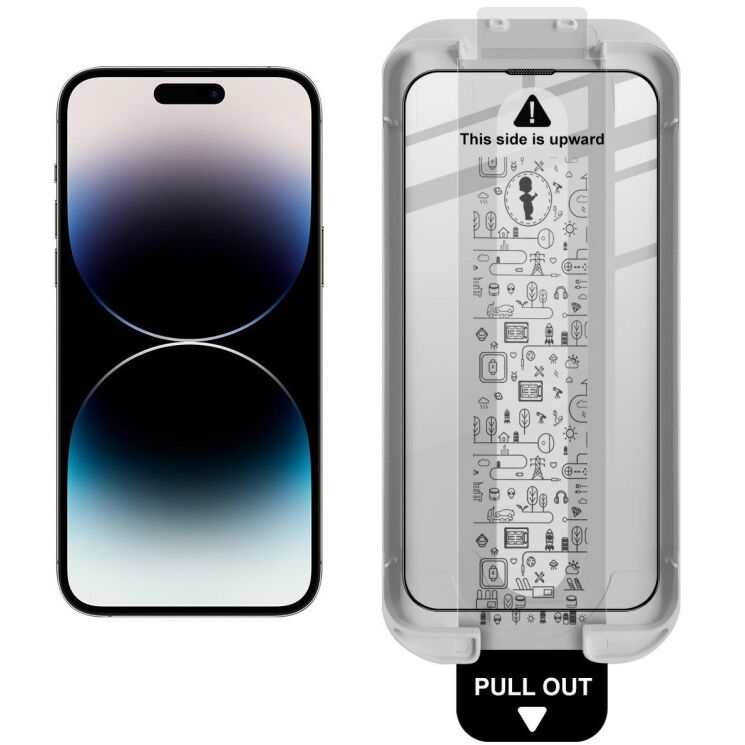 Захисне скло IMAK Easy Install Full GLue для iPhone 15 Pro - Black (350858B) Захисне скло IMAK Easy Install Full GLue для iPhone 15 Pro - Black: фото 2 з 12