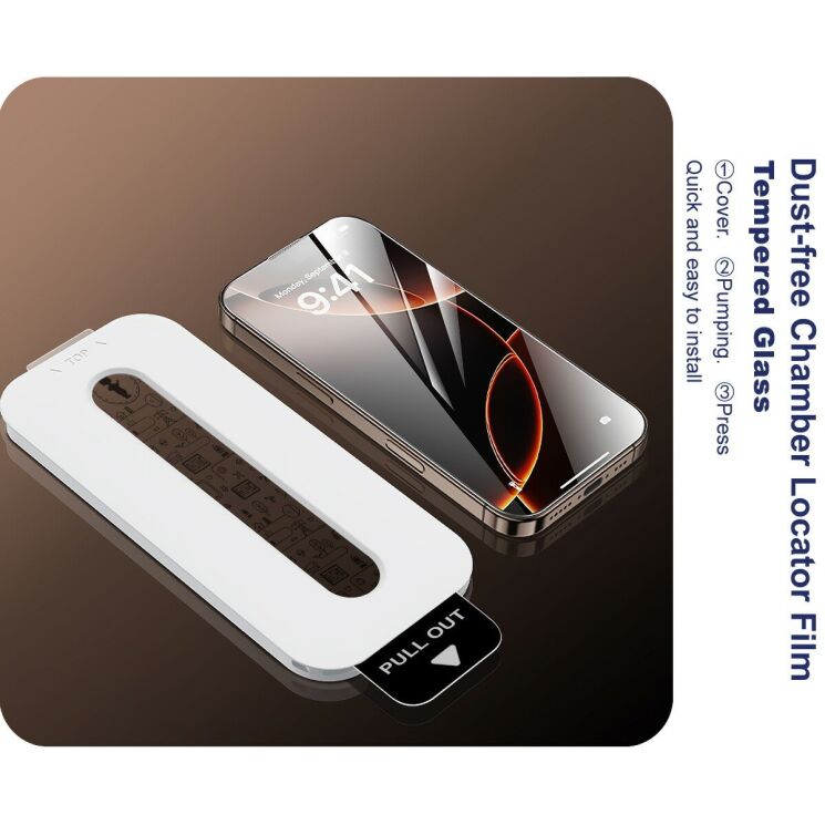 Захисне скло IMAK Easy Install Full GLue для iPhone 15 Pro - Black (350858B) Захисне скло IMAK Easy Install Full GLue для iPhone 15 Pro - Black: фото 11 з 12