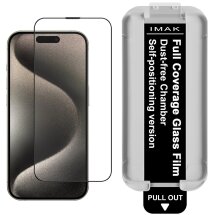 Захисне скло IMAK Easy Install Full GLue для iPhone 15 Pro - Black: фото 1 з 12