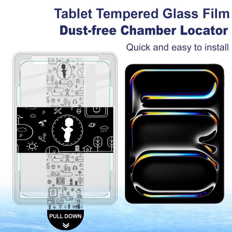 Защитное стекло IMAK H Install Glass для iPad Pro 11 M5/M4 (2025/2024): фото 3 из 9