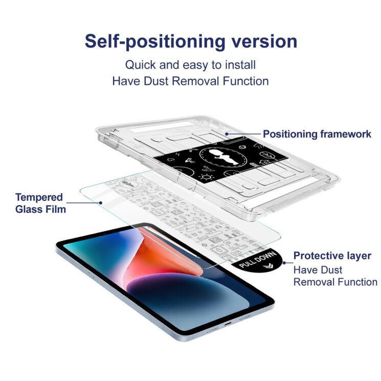 Защитное стекло IMAK H Install Glass для iPad Pro 11 M5/M4 (2025/2024): фото 7 из 9