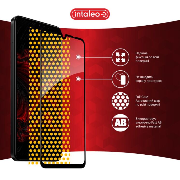 Защитное стекло Intaleo Full Glue для Xiaomi Redmi 14C / Redmi A4 5G / Poco C75 - Black: фото 8 из 9