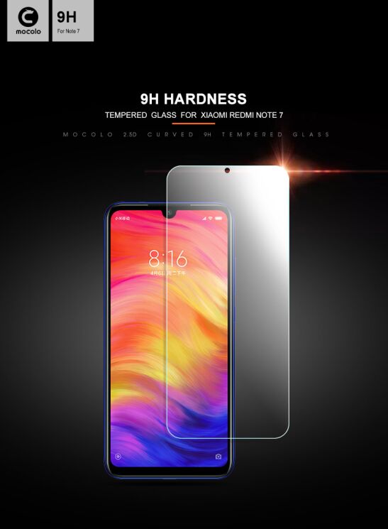 Защитное стекло MOCOLO 2.5D Arc Edge для Xiaomi Redmi Note 7 / Note 7 Pro: фото 7 из 13