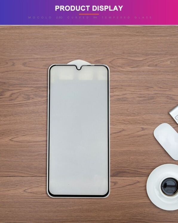 Защитное стекло MOCOLO Full Glue Cover для Samsung Galaxy A16 (A165) - Black: фото 9 из 10
