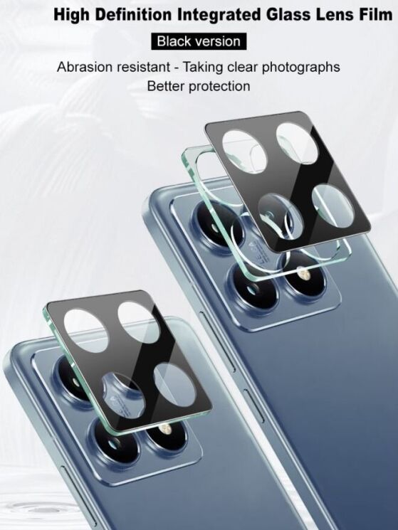 Захисне скло на камеру IMAK Black Glass Lens для Xiaomi 14T - Black: фото 6 з 10