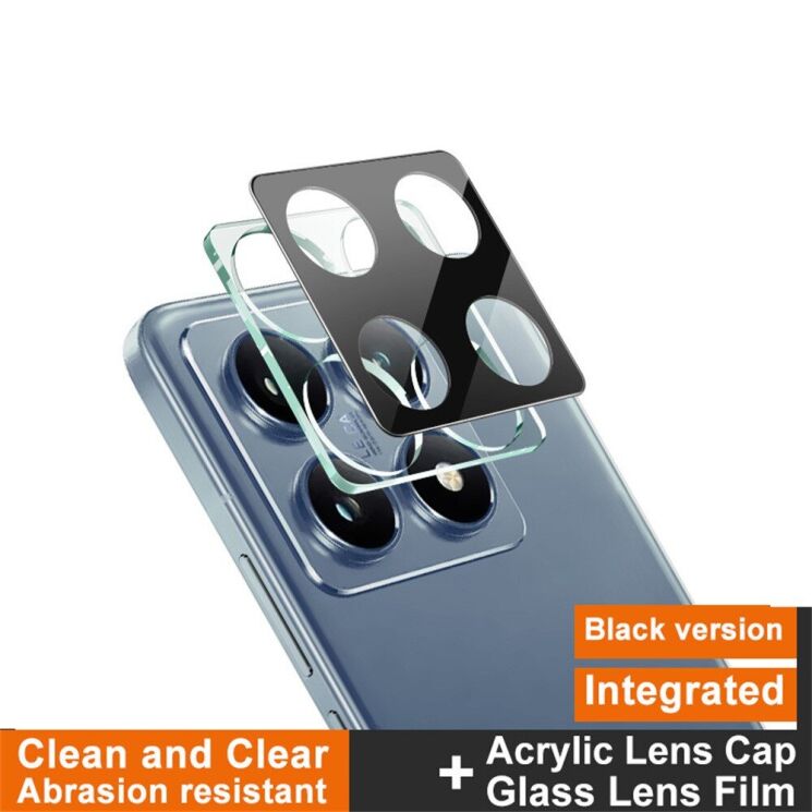 Захисне скло на камеру IMAK Black Glass Lens для Xiaomi 14T - Black: фото 5 з 10