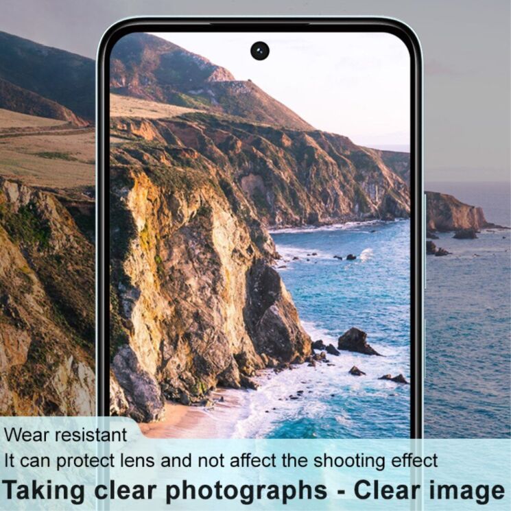 Защитное стекло на камеру IMAK Black Glass Lens для Xiaomi Redmi 13 - Black: фото 6 из 8