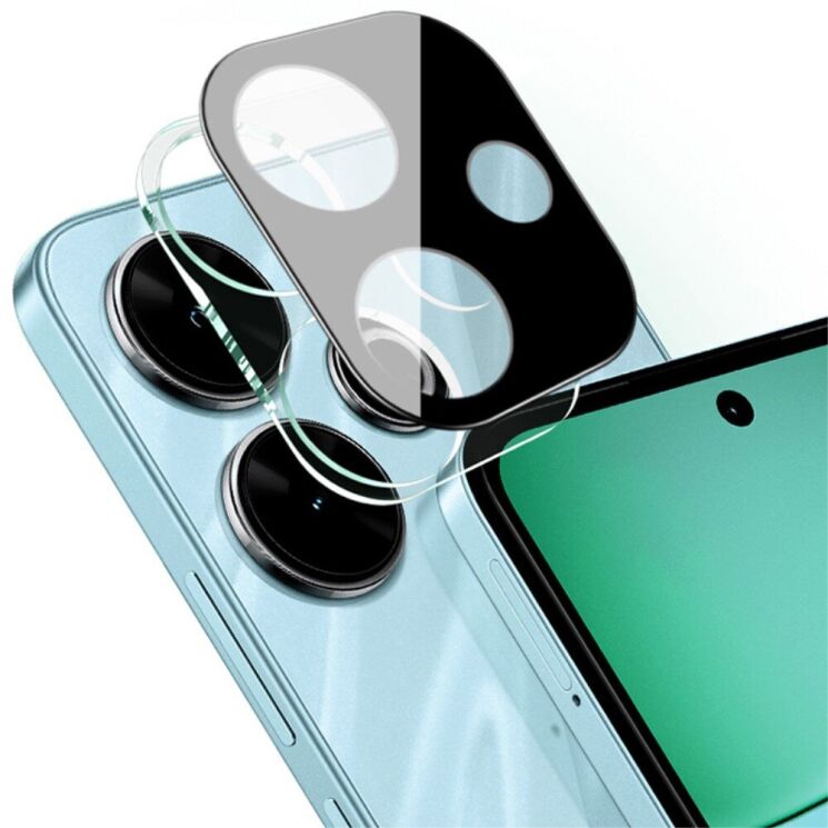 Защитное стекло на камеру IMAK Black Glass Lens для Xiaomi Redmi 13 - Black: фото 2 из 8