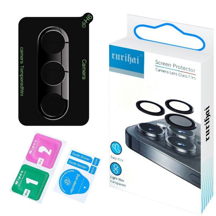 Защитное стекло на камеру RURIHAI Black Lens для Samsung Galaxy S25 Plus (S936) - Black: фото 5 из 5